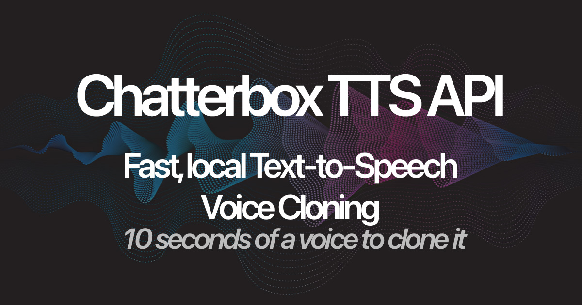 Imagen de Chatterbox TTS API